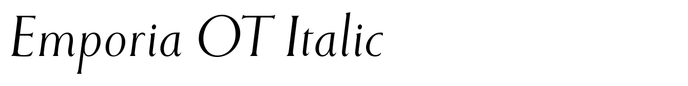 Emporia OT Italic